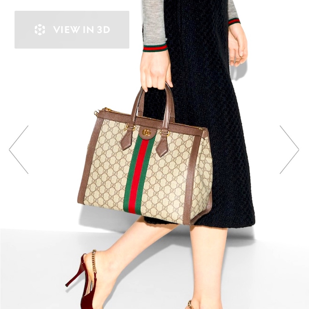 NWT Gucci Ophidia Medium Tote bag. Brand new. GG logo is all over